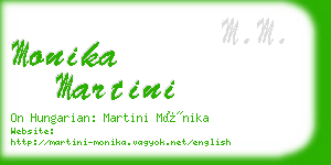 monika martini business card